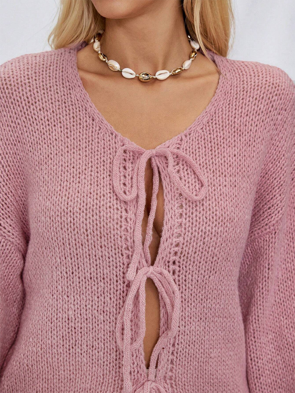 Tied Shoulder Cardigan - HOORR