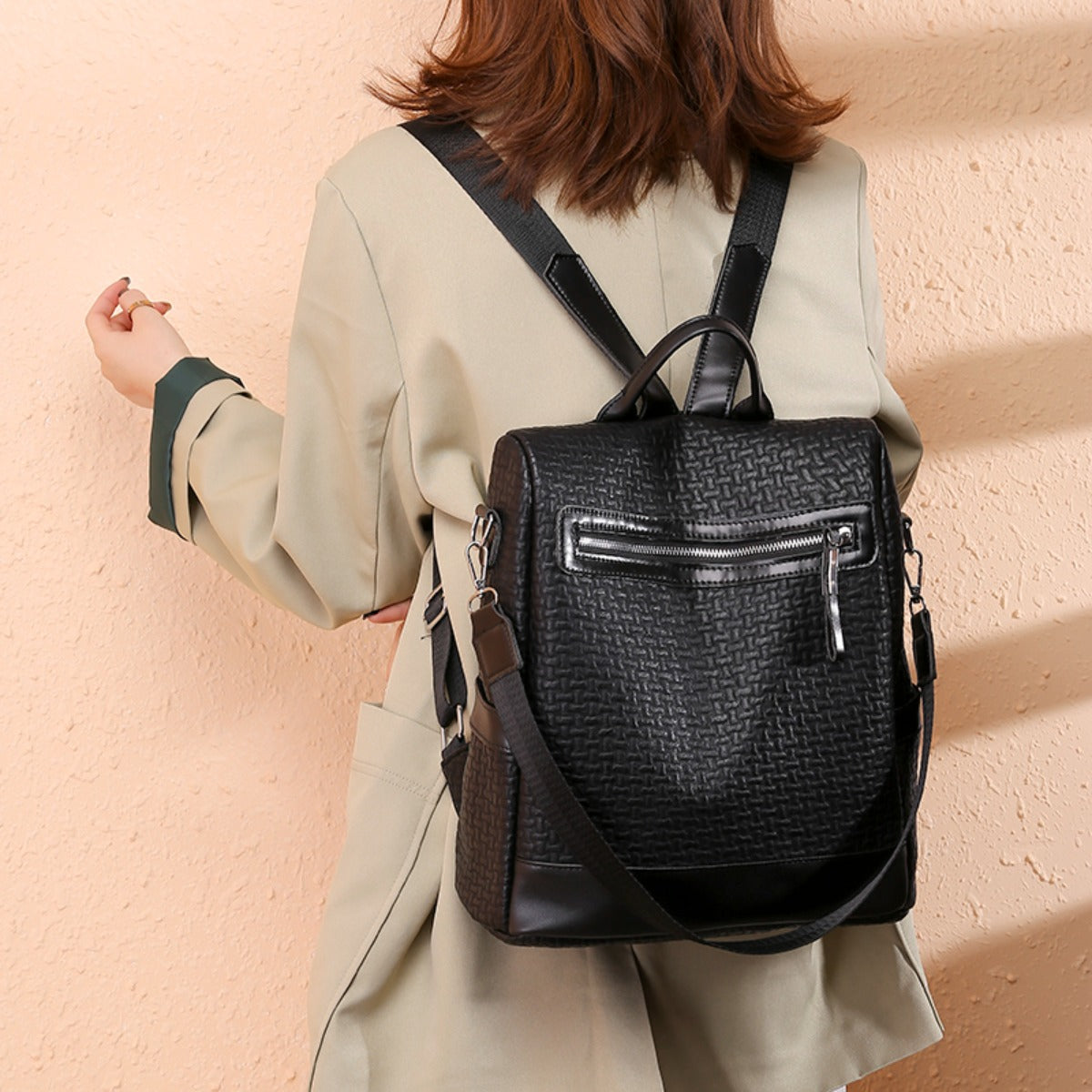 Leather Backpack Bag - HOORR