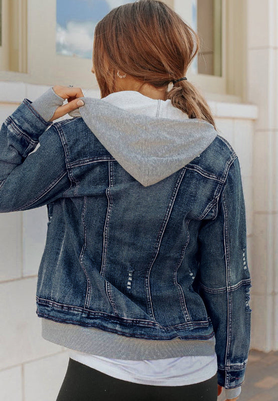 Zip-Up Denim Jacket