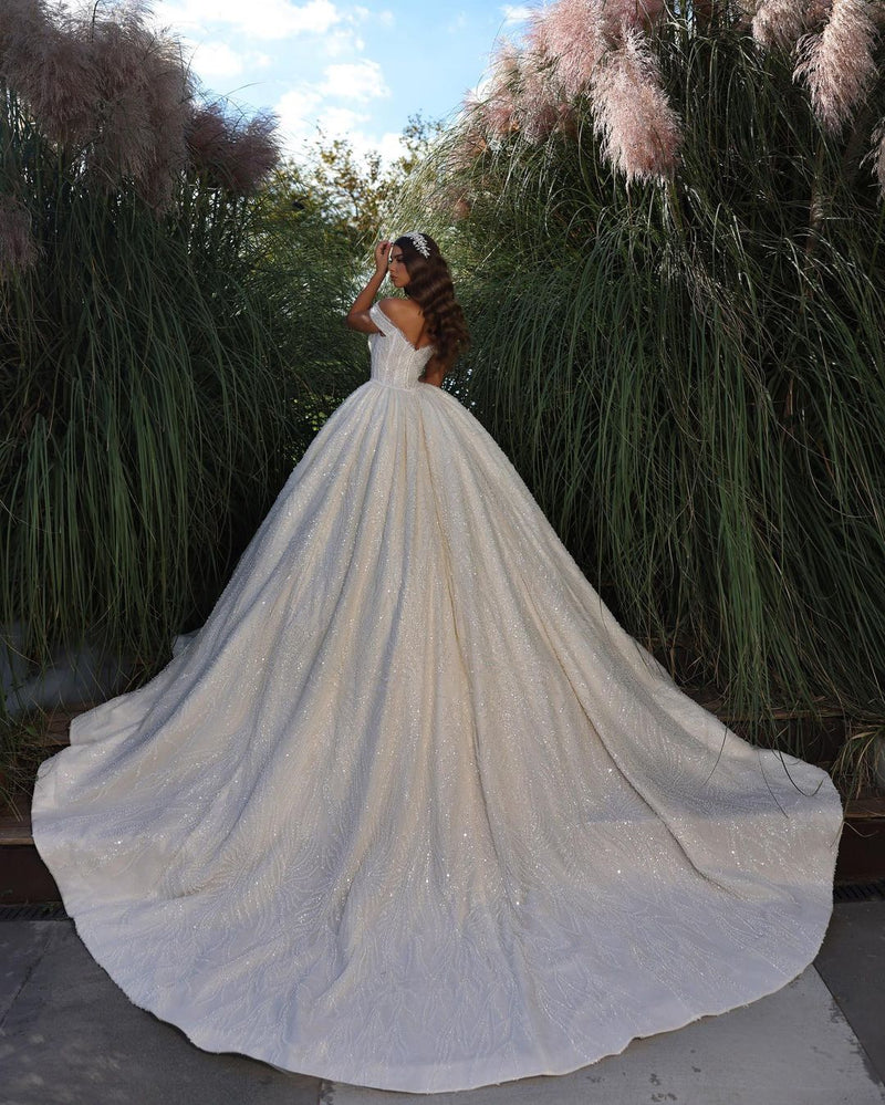 fairytale Ruffles lace Wedding Gown