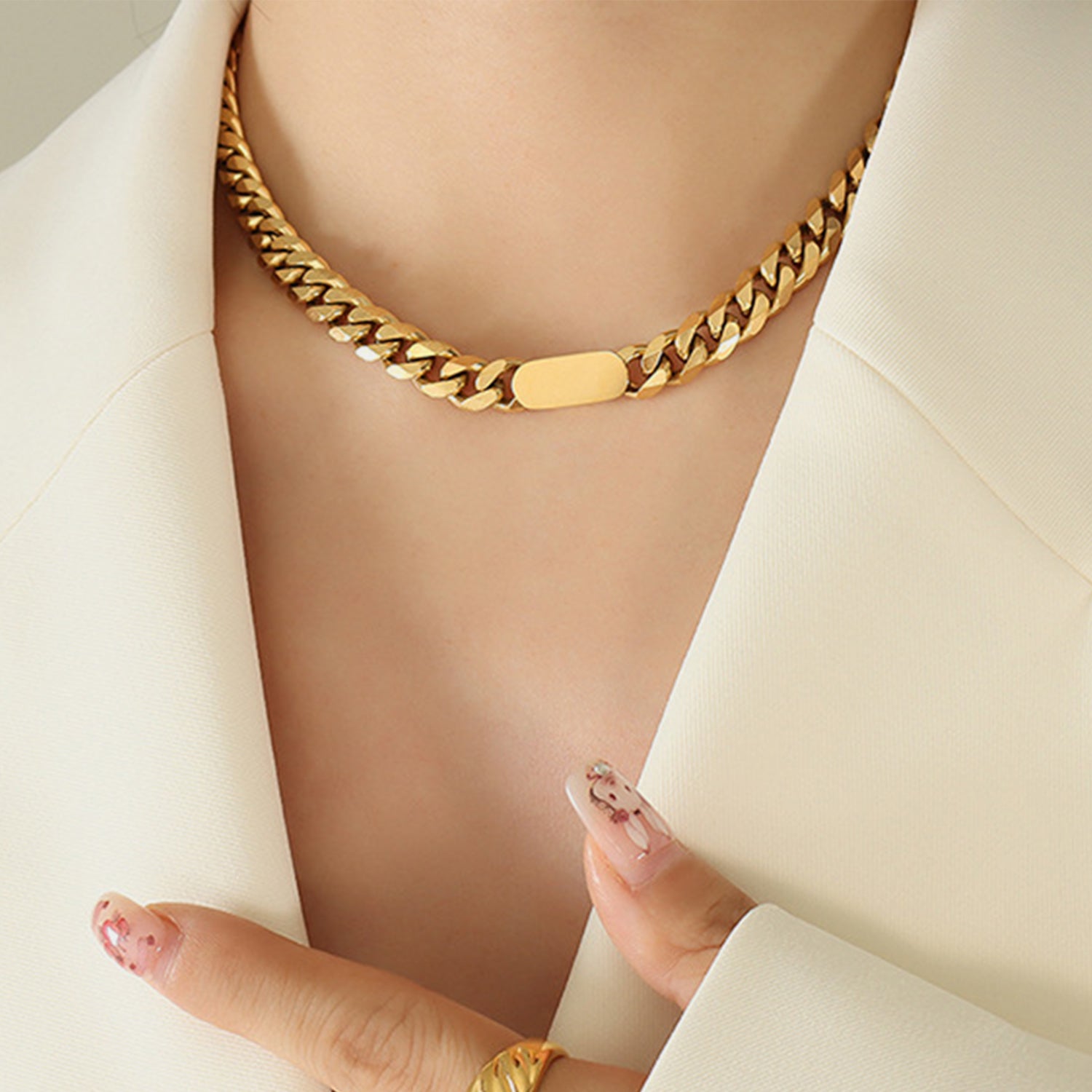 18K Gold-Plated Chain Necklace - HOORR