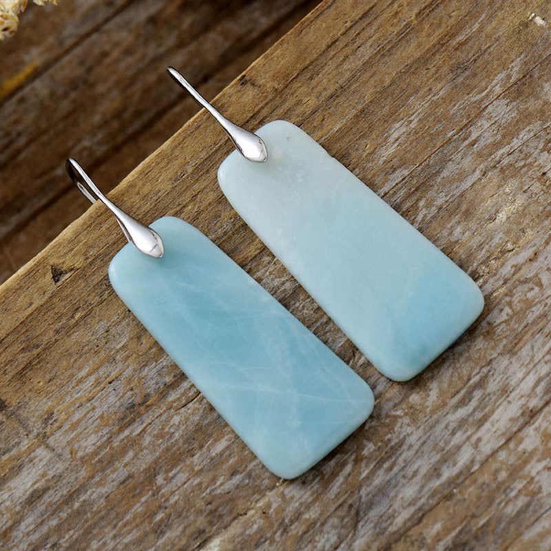 Natural Stone Geometric Earrings - HOORR