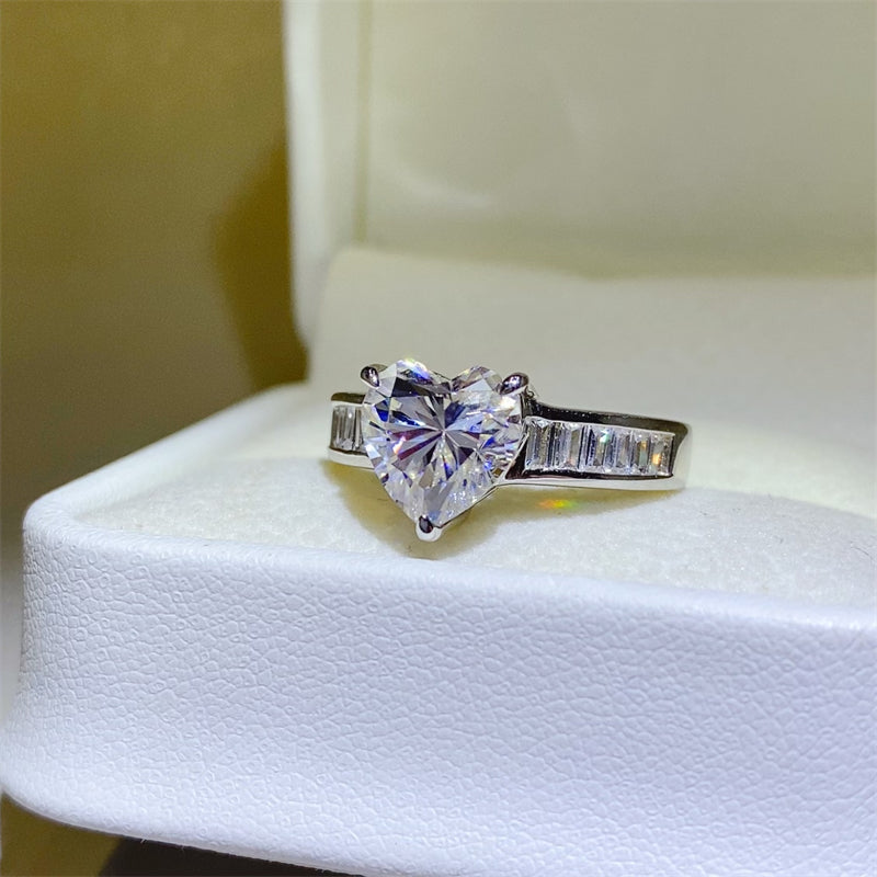 3 Carat Moissanite 925 Sterling Silver Ring - HOORR